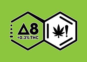 Delta-8 THC Warning Graphic Icon for Labels