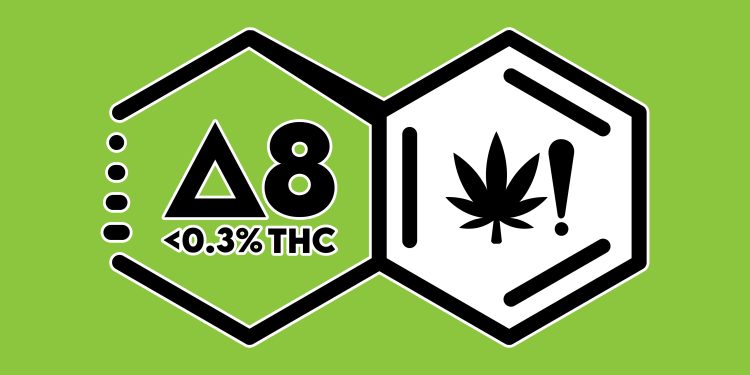 Delta-8 THC Warning Graphic Icon for Labels