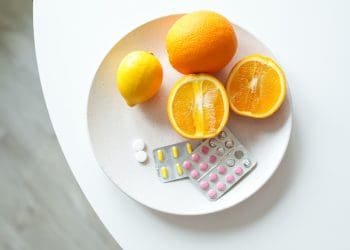 plate full of vitamin C