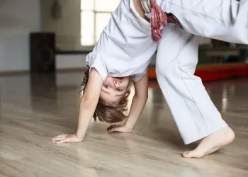 Showcasing Talent in Kids Martial Arts School